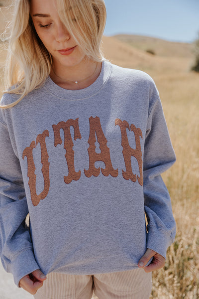Utah Sweatshirt in Heather Grey