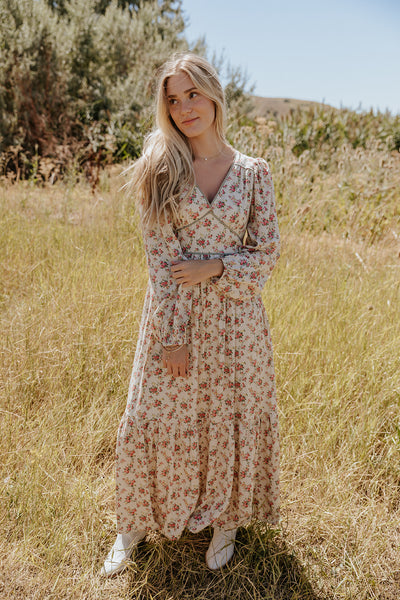 Malia Ditsy Floral Dress Copper Threads Malia Ditsy Floral Dress Copper Threads