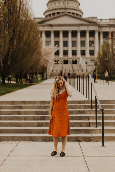 burnt orange cami dress Cami Dress Velvet Burnt Orange