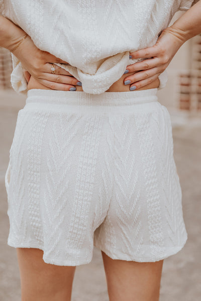 Ada Knit Shorts in Ivory