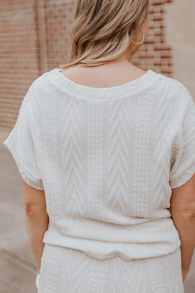 Maisey Knit Top in Ivory