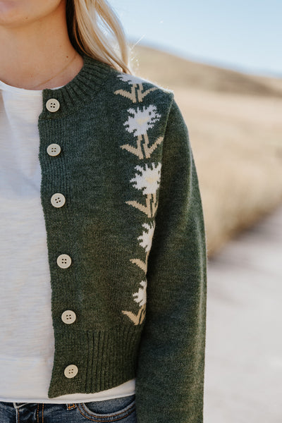 Amelie Flower Cardigan