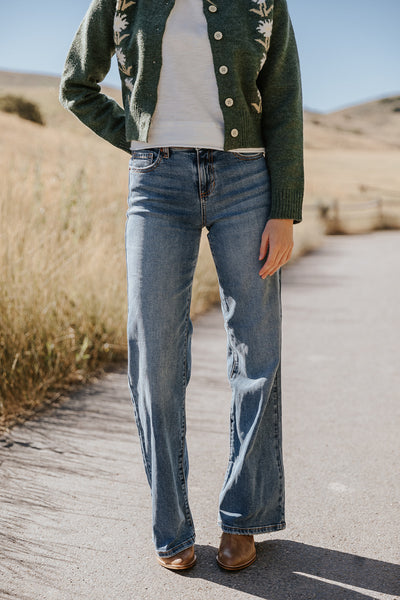 Jean Thread Copper Merrick Wide Leg Denim Jean – Copper Threads