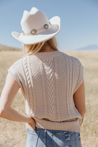 Andee Natural Cable Sweater