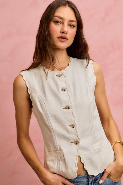Beck Vest in White