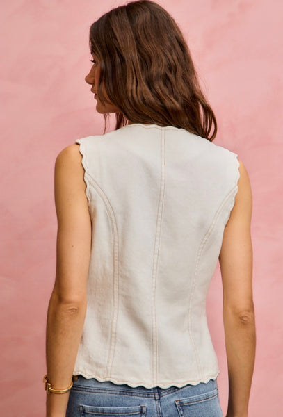 Beck Vest in White