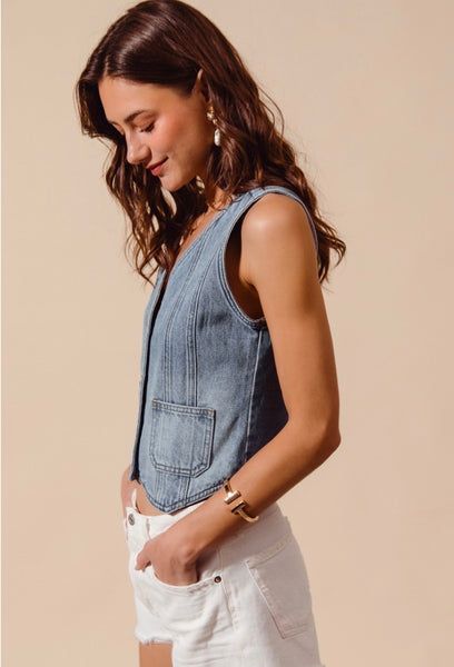 Carter Denim Vest