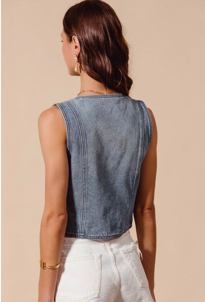 Carter Denim Vest