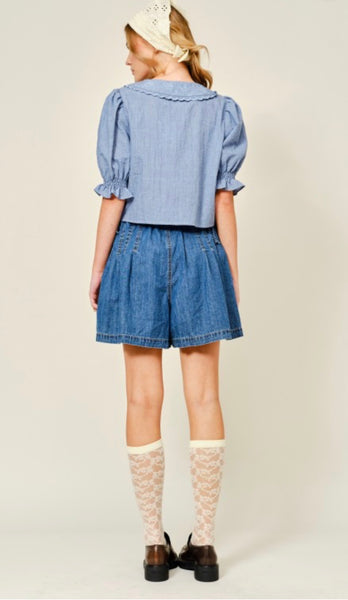 Lina Ribbon Tie Blouse