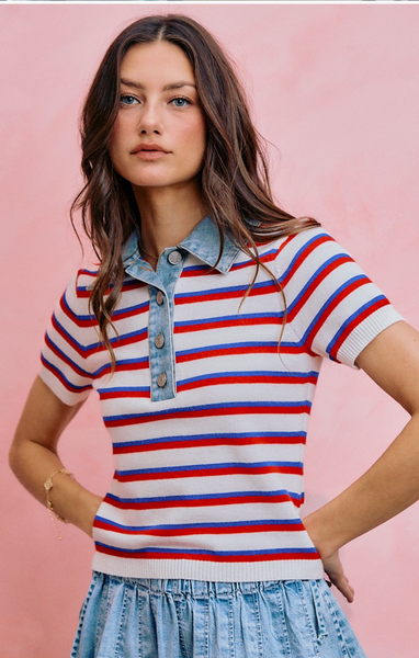 Tanner Striped Top