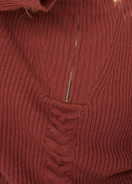 Jennifer Half Zip Sweater