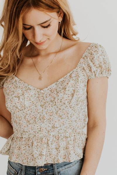 Poppy Floral Top