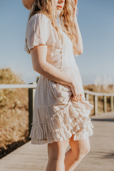 Sparrow Boho Dress in Champagne