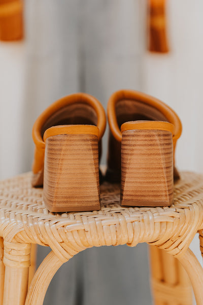 Francesca Heeled Mule in Camel
