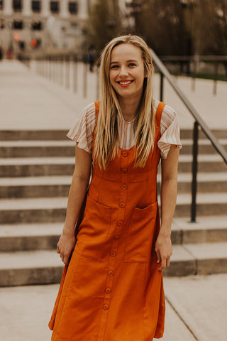 amazon burnt orange dress Amazon.com: Dark Orange Dress main image 1