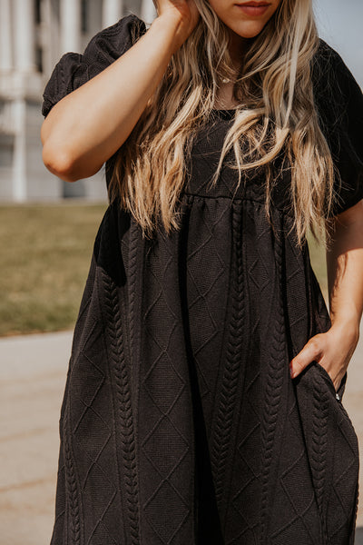 Freya Knit Dress in Black