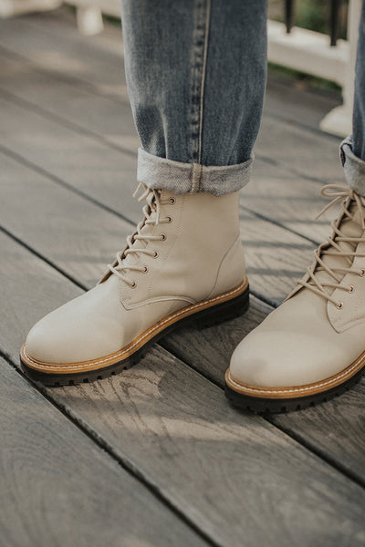 Drew Military Boot in White