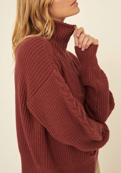 Jennifer Half Zip Sweater