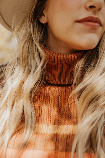 Elena Striped Turtleneck Sweater